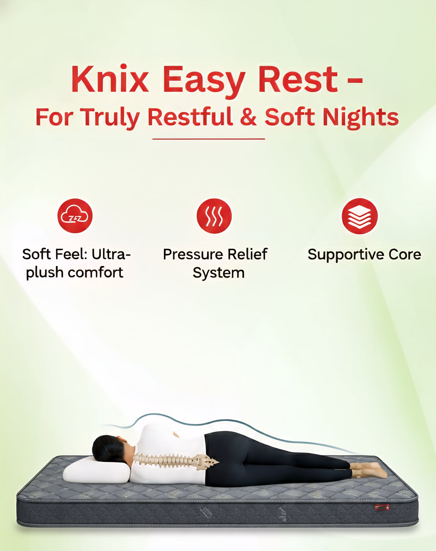 Easy Rest by Knix , Soft Mattress