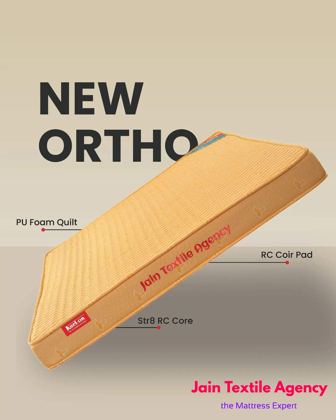 Kurlon New Ortho Mattress. Coir mattress 7 inches