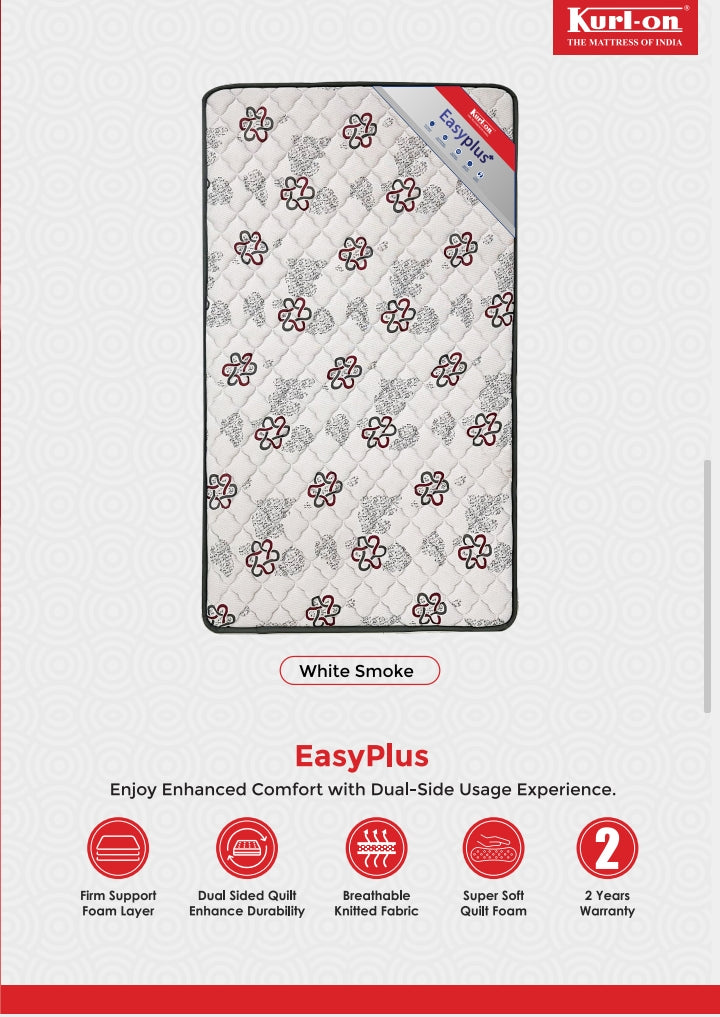 Kurlon easy plus mattress 78x72 5 inches