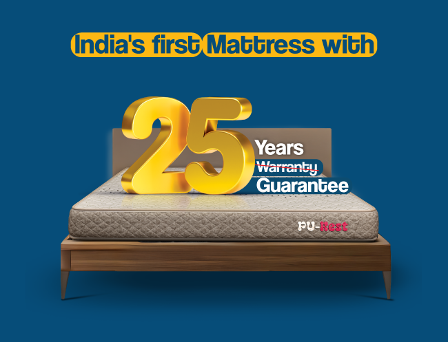 Centuary PU Rest, India’s 1st Mattress with 25Yrs Guarantee