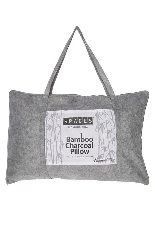 SPACES Bamboo Charcoal White Pillow