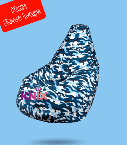 Knix canvas printed Bean Bag , Cover Only | Without Beans - Knix Decor