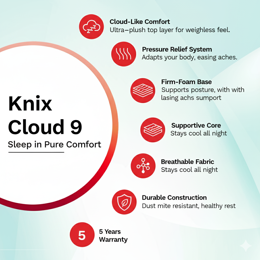 Cloud 9 Mattress by Knix | 5 Years Warranty