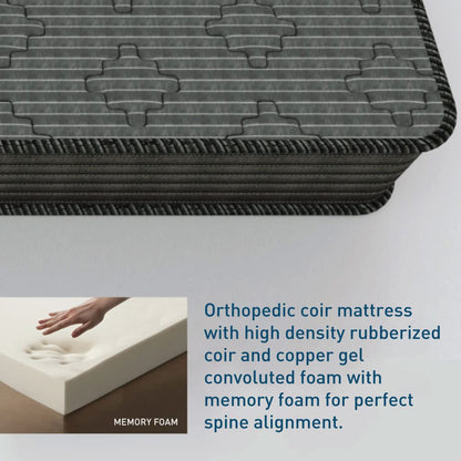 Centuary Mattresses Ortho Active 6 Inch Orthopedic Coir Memory Foam Mattress
