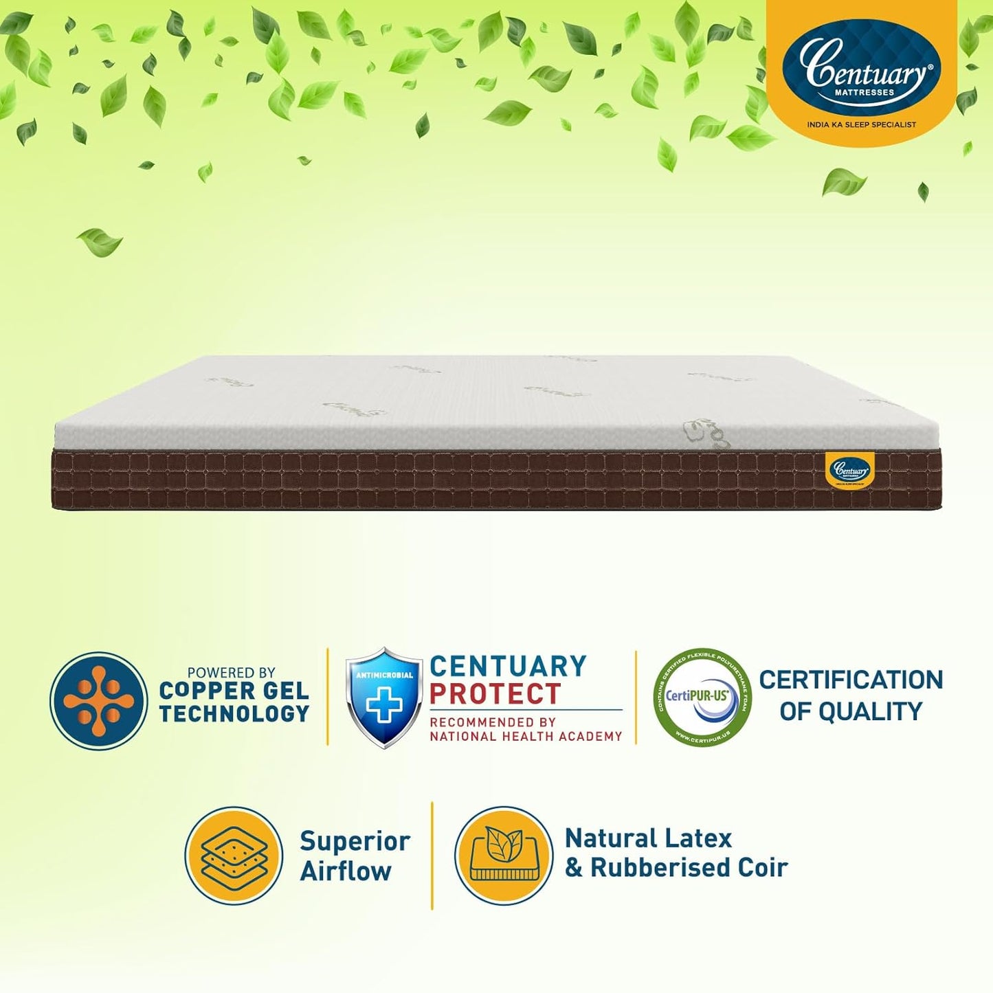 Centuary Natura Latex – Natural Latex & Coir Mattress