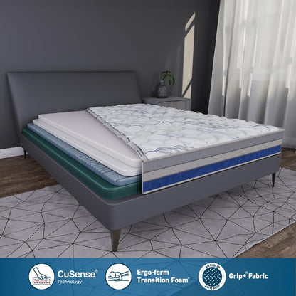 Centuary Mattresses Q-Gel Comfort Cusense Technology with Copper Crystal Memory Foam 6 inch