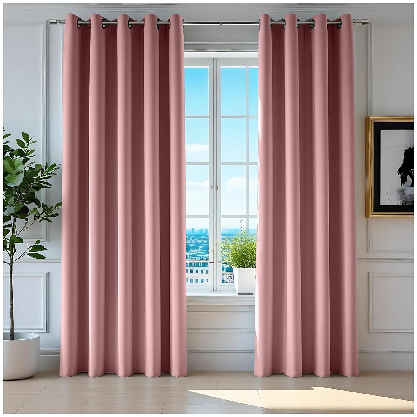 Knix Solid Blackout Curtains | Grey