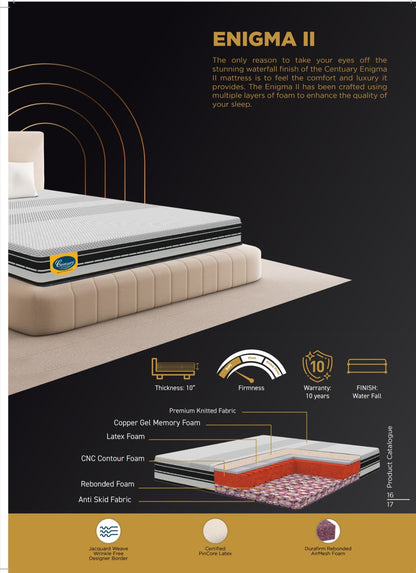 Centuary Enigma – Contour Latex Foam luxury Mattress
