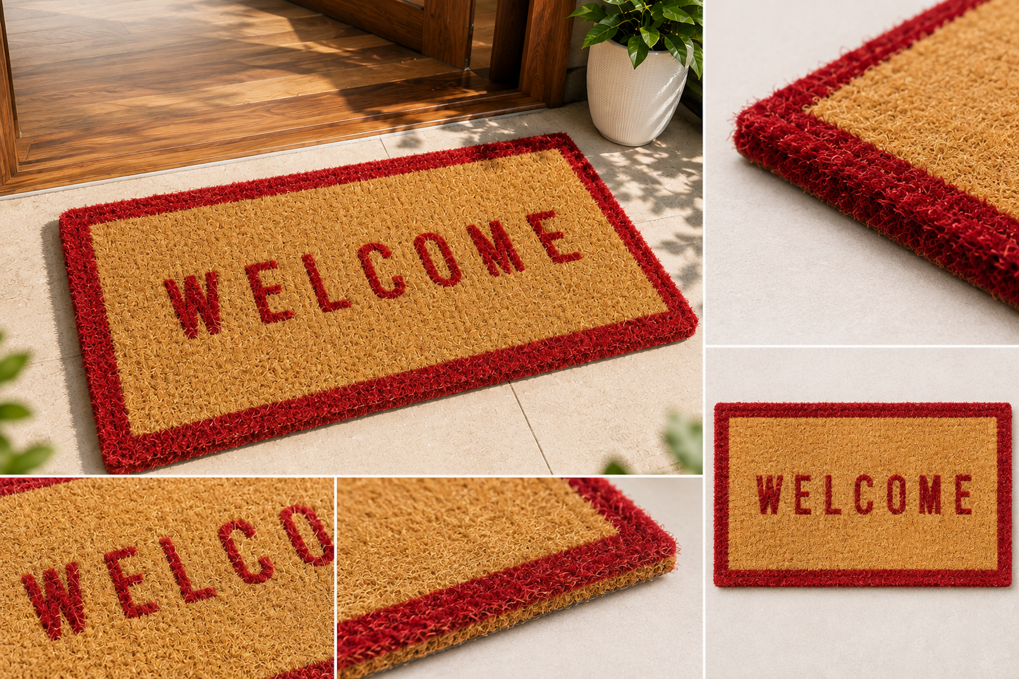 Premium Natural Coir Doormat – Stylish WELCOME Door Mat | Knix Home