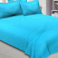 Knix Cotton Satin King , Queen Size Self Stripe Bed Sheet - Knix Decor